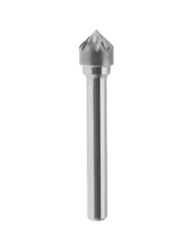 1 - Lime rotative Hm conique 90 degres cruciforme 16x8 mm tige 6