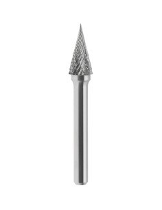 1 - Lime rotative HM pointe conique cruciforme 16x25 mm tige 6