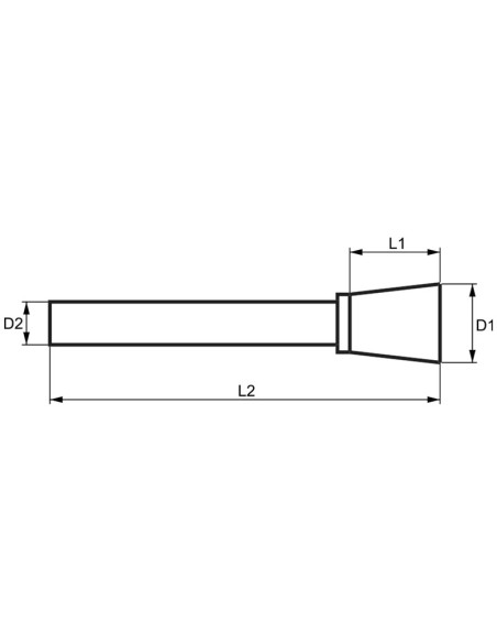 3 - Lime rotative conique tronquee standard HM 16x16 tige 6