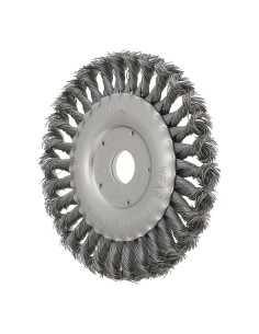 1 - Brosse circulaire en fil metallique torsade 200 x 22 mm pour meuleuse