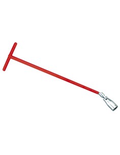 1 - Cle en T pour bougie d'allumage 208 mm Fervi 0078