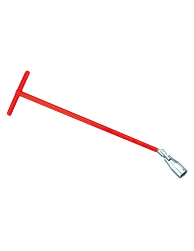 2 - Cle en T pour bougie d'allumage 208 mm Fervi 0078