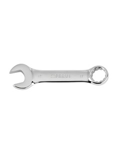 1 - Cles mixtes courtes chromees miroir 17 mm Fervi 0196/17