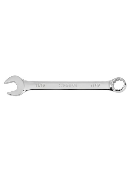 1 - Cles mixtes chromees miroir en 1/4 pouce Fervi 0199P/1/4