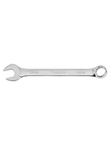 1 - Cles mixtes chromees miroir en 3/8 pouces Fervi 0199P/3/8