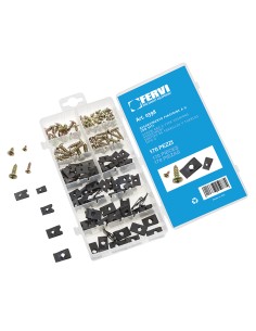 1 - Assortiment de plaques en u avec visserie fervi 0398