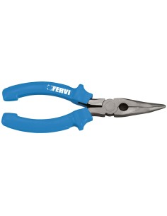 1 - Pince a becs demi-ronds longs courbes 45 degres 160 mm Fervi 0813
