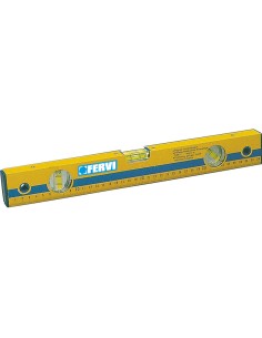 1 - Niveau en aluminium 400 mm a 3 bulles millimetre Fervi 0824/400