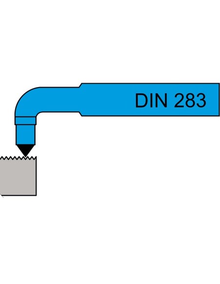 3 - Outil DIN 282 filetage interieur droit 16x16 mm pour tour