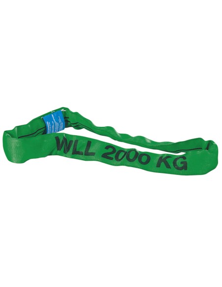 1 - Cordes rondes en polyester pour levage 2 tonnes 2 m