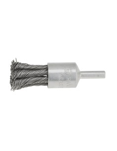 1 - Brosse frontale a faisceaux torsades en acier inoxydable 19 mm Fervi sfr019i