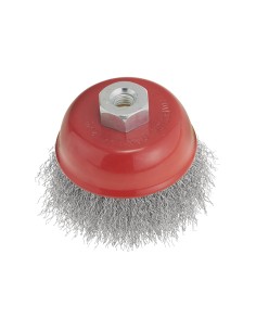1 - Brosse coupelle inox en fil metallique 60 mm m14 pour meuleuse