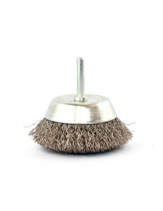 1 - Brosse coupe avec tige en fil d'acier inoxydable 50 x 6 mm Fervi stg050i