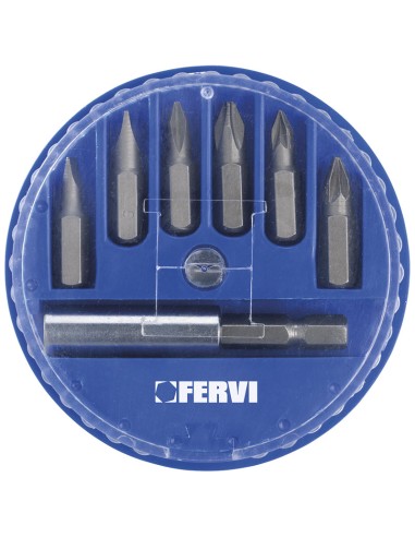 1 - Serie d'embouts pour tournevis 1/4 Fervi 0089