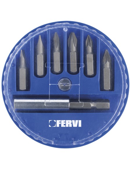 1 - Serie d'embouts pour tournevis 1/4 Fervi 0089