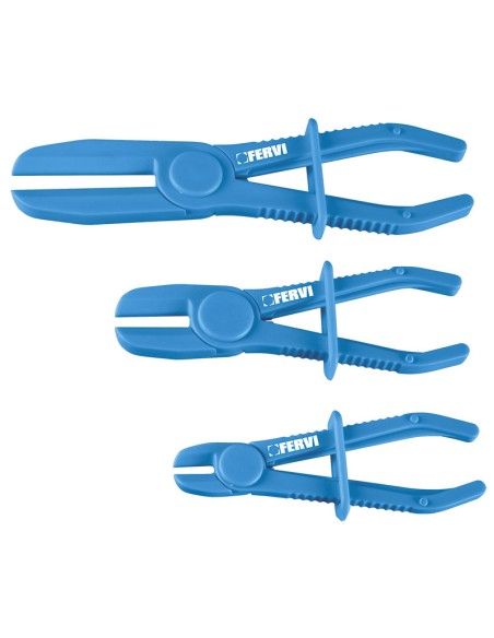 1 - Jeu de pinces en nylon pour durites de fluide automobile Fervi 0136