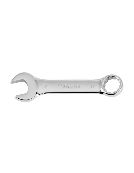1 - Cles mixtes courtes chromees miroir 16 mm Fervi 0196/16