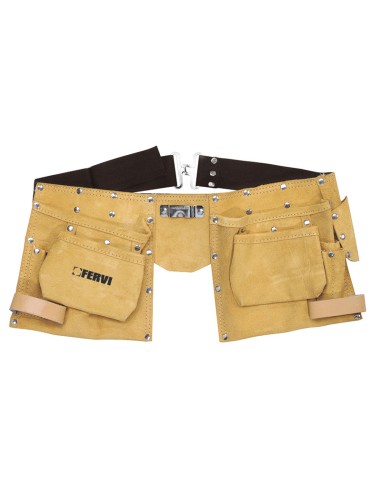 1 - Sac d'installation en cuir avec ceinture fervi 0264