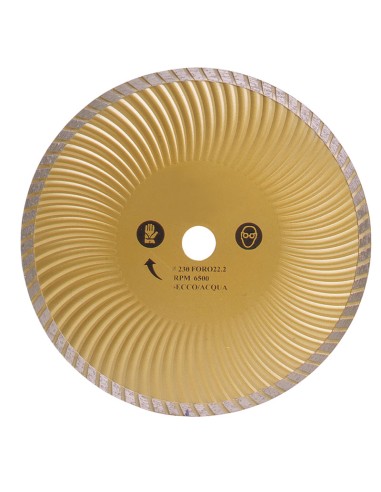 2 - Disque diamant Turbo pour chantier 230 mm Fervi 0350
