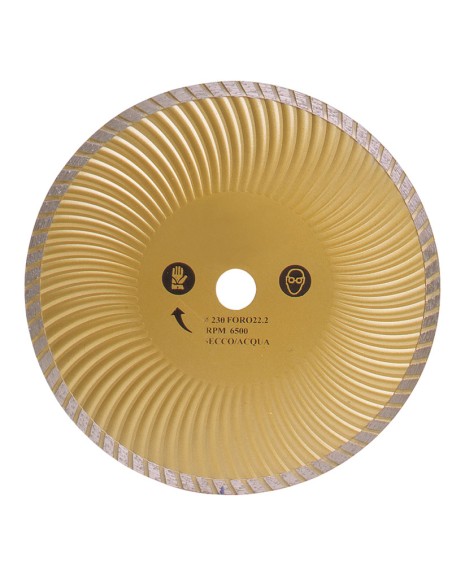 2 - Disque diamant Turbo pour chantier 230 mm Fervi 0350