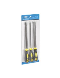1 - Jeu de 3 rapes a bois 200 mm avec manche en plastique fervi 0519