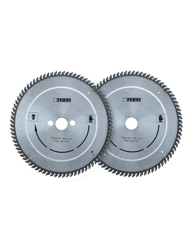 1 - Lame scie circulaire hm widia pour bois disque 250x30 mm 80 dents Fervi 0703