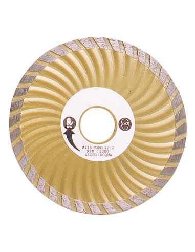 1 - Disque diamant turbo pour batiment 115 mm Fervi 0709