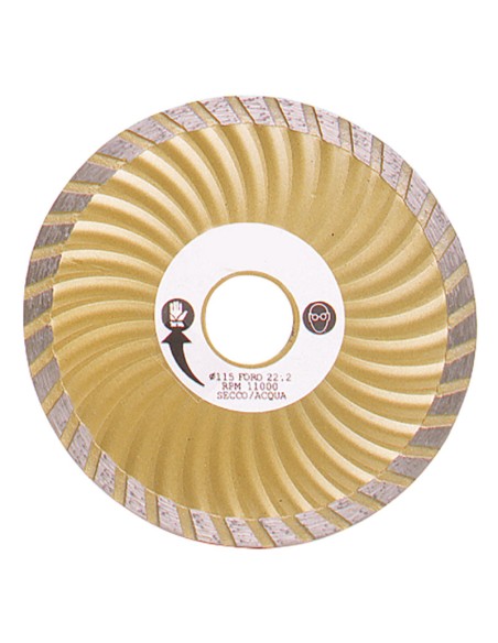 1 - Disque diamant turbo pour batiment 115 mm Fervi 0709