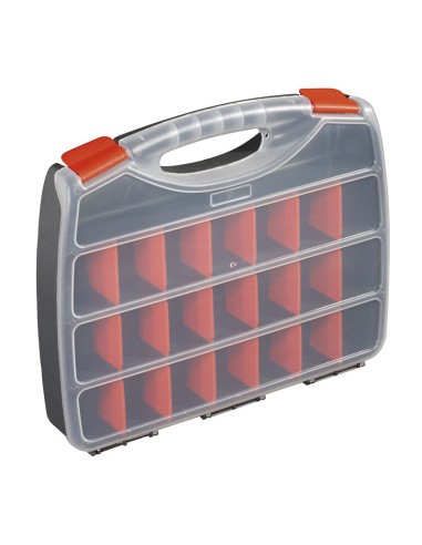 2 - Mallette pour petites pieces 21 compartiments amovibles 380x310x60 mm