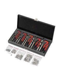 1 - Kit de reparation de filetage en acier inoxydable m5-m12 assortiment de 130 pcs