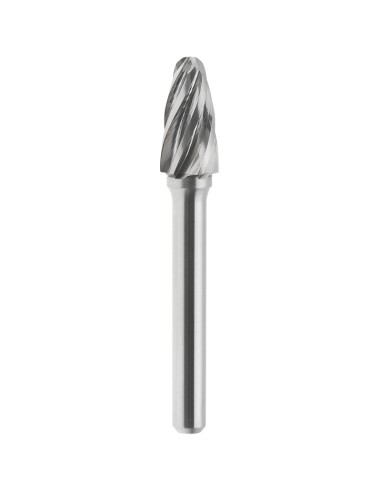 1 - Lime rotative hm ogive pointe arrondie aluminium 12x25mm tige 6