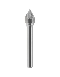 1 - Lime rotative HM conique 60 degres croisee 3x25 mm tige 3