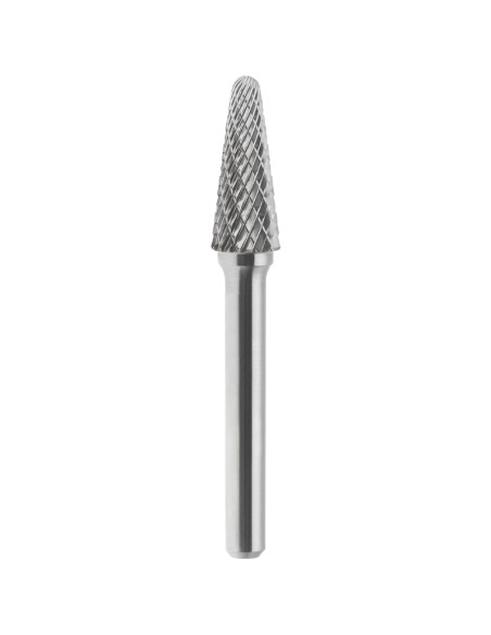 1 - Lime rotative HM pointe conique croix arrondie 3x13 mm tige 3