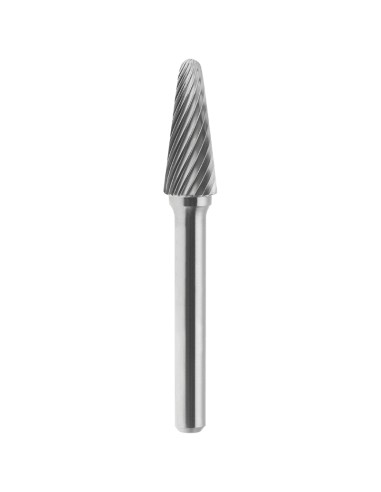 1 - Lime rotative conique standard HM avec pointe arrondie 6x16 mm tige 6
