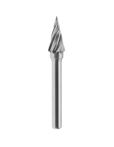 1 - Lime rotative conique HM avec pointe aluminium 10x20 mm tige 6