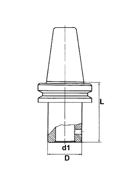2 - Weldon mas-403 type porte-fraise mandrin BT 32 mm BT 50 Fervi 4/32d50