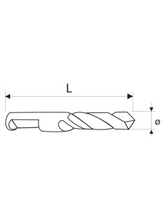 1 - Pointe de centrage pour fraise a trous 6 x 50 mm