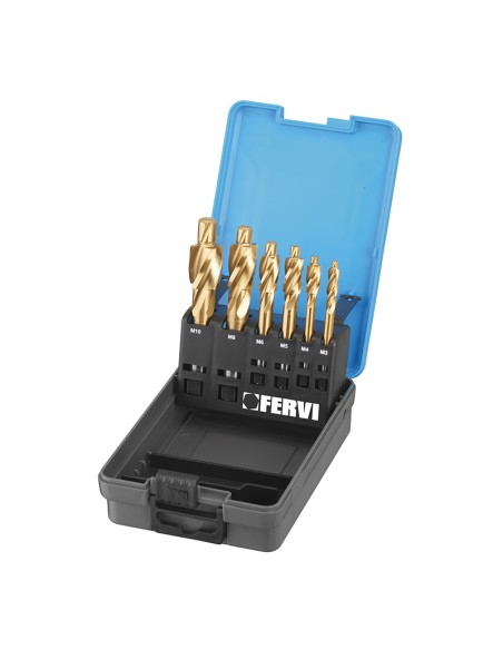 1 - Serie de 6 lames pour trous traversants pour sieges de vis m3 - m10 nuance fine
