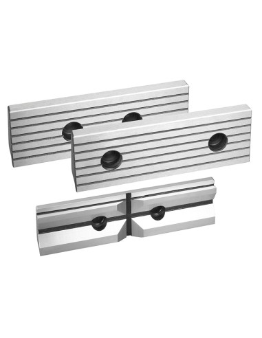 1 - Paire de mors canneles 125 x 40 mm pour etau