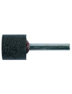 1 - Meule cylindrique a queue en resine en bakelite 20x20x6 mm