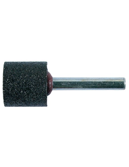 1 - Meule cylindrique a queue en resine en bakelite 40x20x6 mm