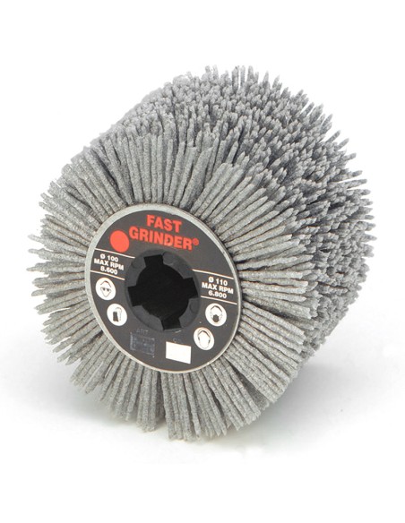 2 - Roue en fil de nylon pour satineuse 100x100x13 mm grain 80