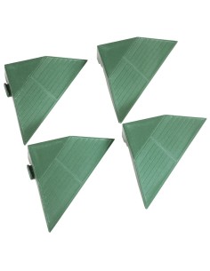 1 - kit de 4 glissieres pour plateforme modulaire en polypropylene 200x200x48 mm