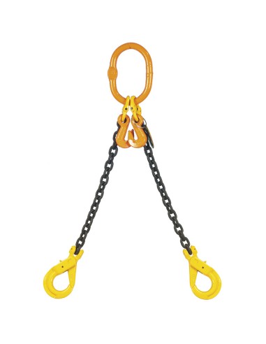 1 - Chaine de traction suspendue 2 bras 10 mm - 2000 mm - 4250 kg