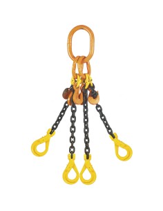 1 - Chaine de traction suspendue 4 bras 10 mm - 2000 mm - 6700 kg