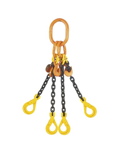 1 - Chaine de traction suspendue 4 bras 7 mm - 2000 mm - 3150 kg