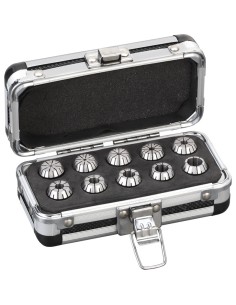 1 - Jeu de 10 pinces er16 Set of 10 er16 collets Fervi pr16/10p