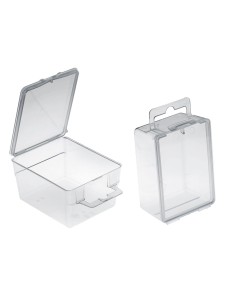 2 - Lot de 20 blisters bivalves transparents 75x60x40 mm Fervi 0422/b3