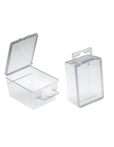 2 - Lot de 20 blisters bivalves transparents 75x60x40 mm Fervi 0422/b3