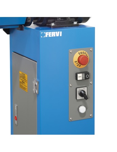7 - Ponceuse a bande inclinable pour metaux 1000x100 mm 230v fervi 0667/100